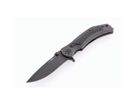 Wilson Combat Rapid Response XL Drop Point Folding Knife, 3.5", Black - WTK-RRX-DLCB