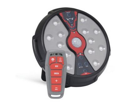 Hunters Specialties Johnny Stewart 500 lm LED Weather-Resistant Impact-Resistant Feeder/Area Light, Black - 100024