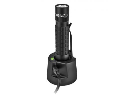Maglite Mag-Tac 543 lm LED Plain Bezel Rechargeable Water-Resistant Flashlight, Black - TRM1RA4