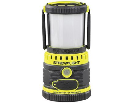 Streamlight Super Siege 1100 lm C4 LED Rechargeable Waterproof Lantern w/ USB Charger, Black/Yellow - 44945