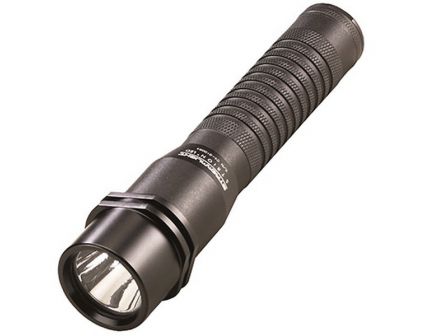 Streamlight Strion 375/175/80 lm C4 LED Compact Rechargeable Water-Resistant Duty Light Flashlight w/ PiggyBack Charger, Black - 74353
