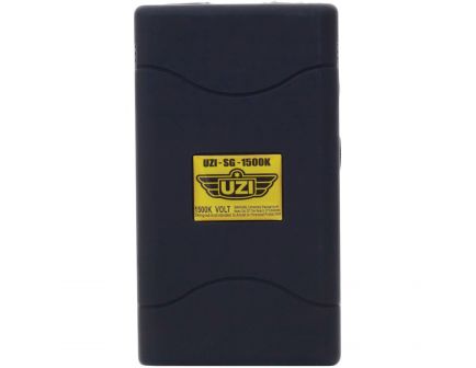 CampCo UZI 1.5 MV Portable Stun Gun, Black - UZISG1500