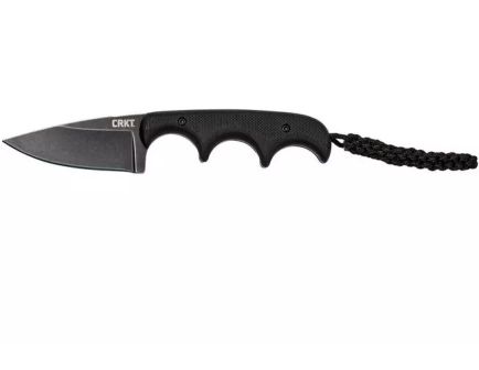 CRKT Minimalist Fixed Knife Drop Point/Plain, Black