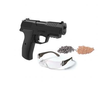 Crosman Iceman .177 BB Air Pistol Kit, Blk - CCICE7BKT