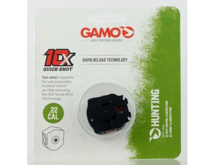 Gamo Outdoor 10 Round .22 Pellet Swarm Quick-Shot 10X Magazine, Black - 621258854
