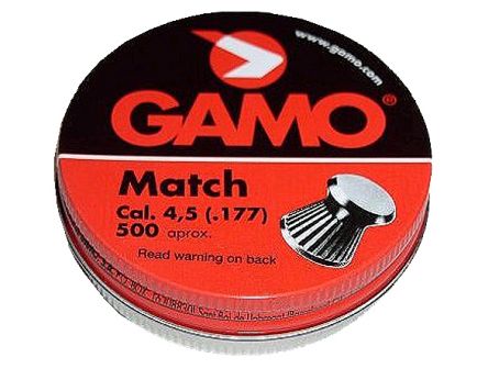 Gamo Outdoor Match .177 7.5 gr Flat Nose Pellet, 500/pack - 632003454