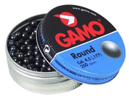 Gamo Outdoor Roundball BB's .177 7.6 gr Round Pellet, 250/pack - 632032454