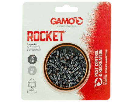 Gamo Outdoor Rocket .177 9.6 gr Rounded Tip Pellet, 150/pack - 632127454