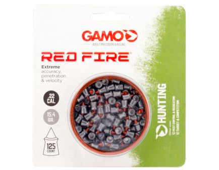 Gamo Outdoor Red Fire .22 15.43 gr Diamond Shaped Pellet, 125/pack - 632270454