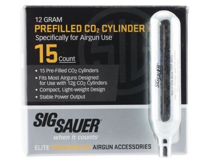 Sig Sauer 12 g Advanced Sport Pellet CO2 Cylinder, 15/pack - AC1215