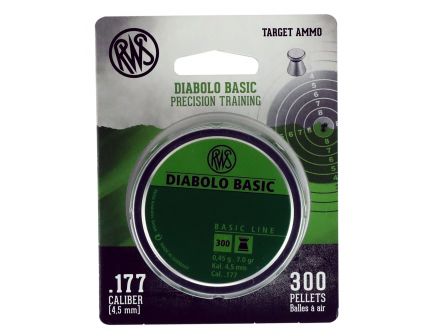 Umarex RWS Diabolo .177 7 gr Wadcutter Pellet, 300/Tin - 2317398