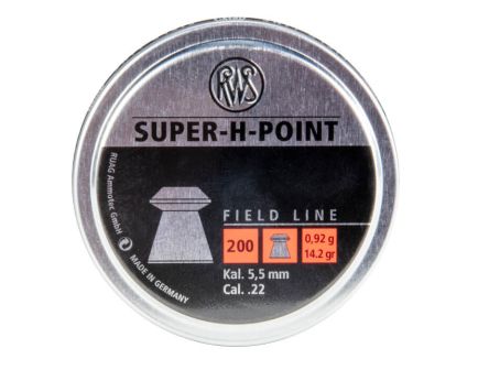 RWS Super-H-Point .22 Cal 14.2 Gr Air Gun Pellets, 200rds - 2317404