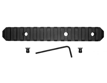 GrovTec KeyMod Aluminum 15-Slot Picatinny Rail, 6" L, Type III Anodized Black - GTSW230