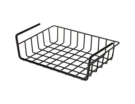 SnapSafe Hanging Shelf Document Basket, Black - 76012