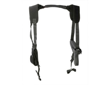 Uncle Mike's Pro Pak Size 36 Right Hand 2" Small Frame Autos Horizontal Shoulder Holster, Textured Black - 77360
