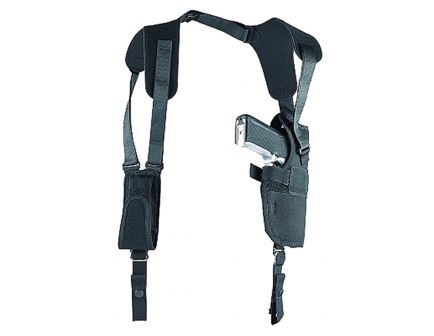 Uncle Mike's Sidekick Size 2 Right Hand 3" to 4" Medium/Large Autos Vertical Shoulder Holster, Textured Black - 83021