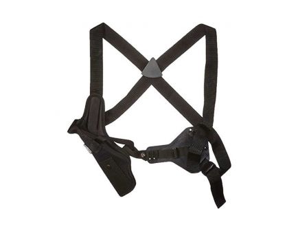 Uncle Mike's Sidekick Size 4 Right Hand 7" to 8.5" Medium/Long Autos Vertical Shoulder Holster, Textured Black - 83041