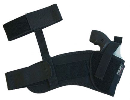 Uncle Mike's Size 0 Right Hand 2" Small Frame Autos Ankle Holster, Textured Black - 88201