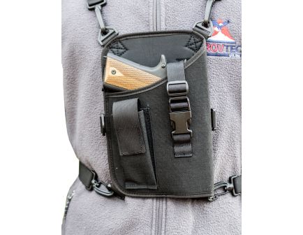 GrovTec Trail Pack Right Hand 4.5" to 5" Large Semi Autos Shoulder Holster, Textured Black - GTHL14905R