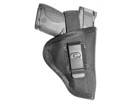 GSM Outdoors The Undercover Ambidextrous Hand 2" to 2.5" Sub-Compact Low-Profile Inside/Outside-The-Waistband Conceal Carry Holster, Textured Black - CRF-TUSA1S-2