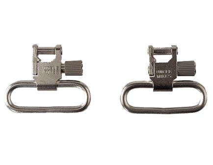 Uncle Mike's 1" Quick Detach Sling Swivel, Nickel Plated - 10022
