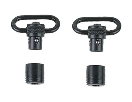 Uncle Mike's 1" Quick Detach Push Button Sling Swivel, Blue - 10112