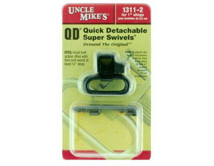 Uncle Mike's 1.25" Quick Detach Wood Screw Type Sling Swivel, Blue - 13113