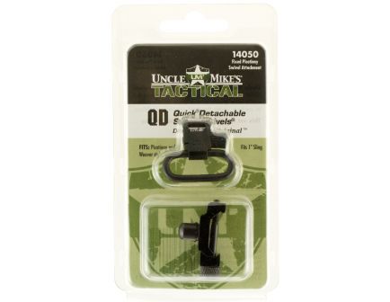 Uncle Mike's 1" Quick Detach Fixed Sling Swivel, Black - 14050