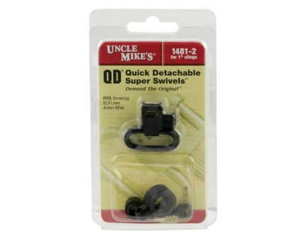 Uncle Mike's 1" Quick Detach Sling Swivel for Browning BLR, Black - 14812