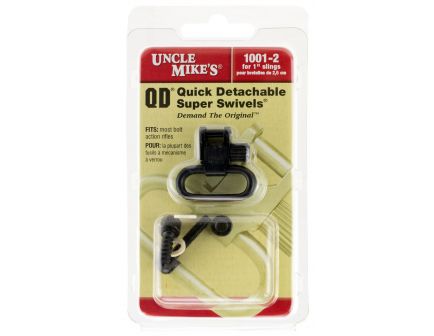 Uncle Mike's 1" Quick Detach Magnum Band Single and Over Under Swivel for All 16s, Black - 15922