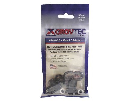 GrovTec 1" Machine Screw Forend Locking Swivel Set, Black Oxide - GTSW07