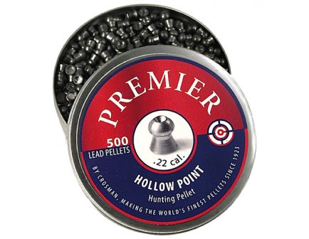 Crosman Premier .22 14.3 gr Hollow Point Pellet, 500/pack - LHP22