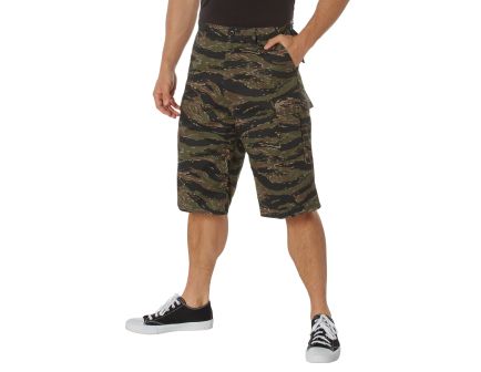 Rothco Long Length Camo Bdu Shorts - Tiger Stripe Camo, 2X-Large