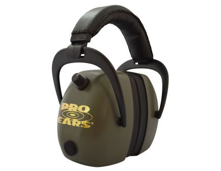 Pro Ears Gold II 30 dB Over the Ear Electronic Earmuff, Green - PEG2RMG