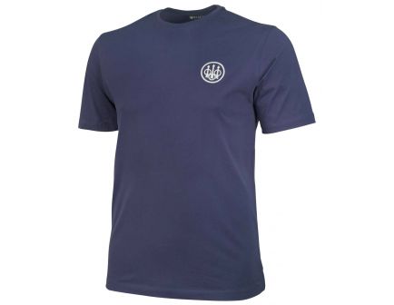 Beretta Large Cotton Short Sleeve T-Shirt, Beretta Logo, Navy - TS6217141605