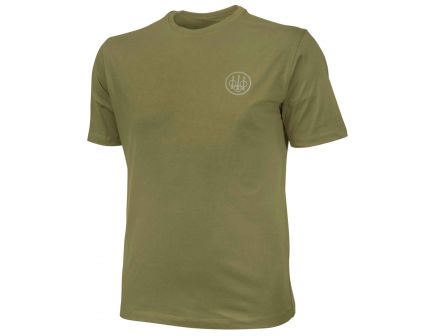 Beretta Large Cotton Short Sleeve T-Shirt, Beretta Logo, Green - TX621T141607