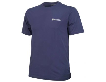 Beretta Medium Cotton Short Sleeve T-Shirt, Trident Logo, Navy - TS631T14160530M