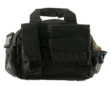 Bulldog Cases BDT Tactical Range Bag w/ Molle Mag Pouches, Black - BDT940B