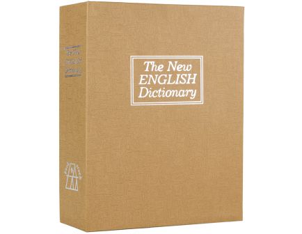 Bulldog Cases Deluxe Diversion Book Safe Vault w/ Combo Lock and Foam Interior, Brown - BD1182