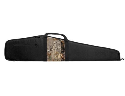 Bulldog Cases Camo Panel Scoped Rifle Case, 48", Smooth Black w/ Black Trim - BD210