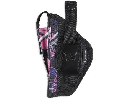 Bulldog Cases Extreme Size 24 Ambidextrous Hand 2.5" S&W J Frame/85 Outside-The-Waistband Holster w/ Clam Shell Packaging, Smooth Muddy Girl Camo - FSN-24MDG