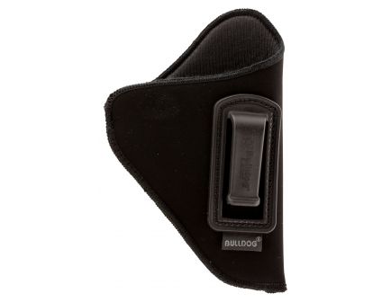 Bulldog Cases Deluxe Right Hand 2" to 2.5" S&W J Frame Inside-The-Pant/Waistband Holster w/ Polymer Clip, Black - DIP-2/24