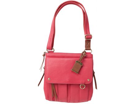 Bulldog Cases Cross Body Purse w/ Holster, Medium, Pink - BDP-036