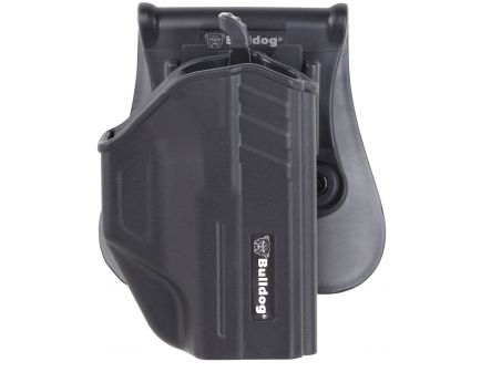 Bulldog Cases Right Hand S&W M&P Shield Thumb Release Holster w/ Universal Magazine Holder, Black - TR-SWMPS