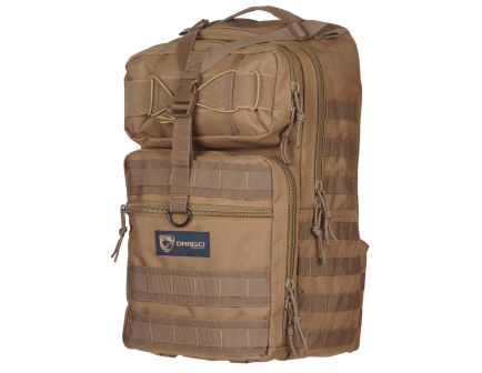 Drago Gear Atlus Sling Water-Resistant Tactical Backpack, Tan - 14-308TN