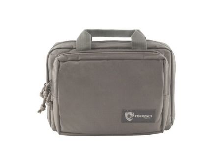 Drago Gear Water-Resistant Double Pistol Case, Gray - 12-315GY
