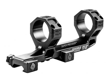 Geissele Automatics Super Precision AR-15/M4 30mm 7075 T6 Aluminum Extended Scope Mount, Hardcoat Anodized Black - 05381B