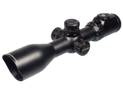 Leapers UTG Accushot 3-12x44mm Illuminated Mil-Dot AO Compact Scope - SCP3UM312AO