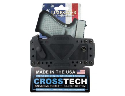 Limbsaver Ambidextrous Hand Universal Inside/Outside-The-Waistband Gun Holster w/ Secure Strap, Black - 12506