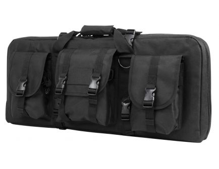 NcStar VISM Deluxe Double Pistol Carbine Case, 28", Black - CVCPD2962B-28